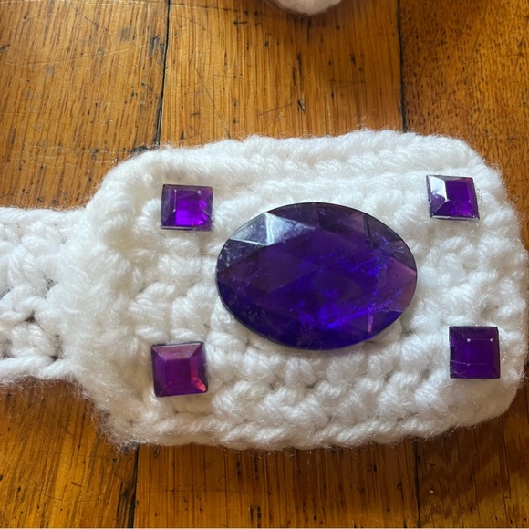 Elvis Crochet Baby Costume with Purple Accents - Picture 5 of 10
